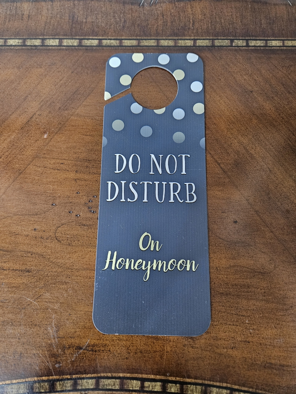 Do Not Disturb On Honeymoon Door Hanger